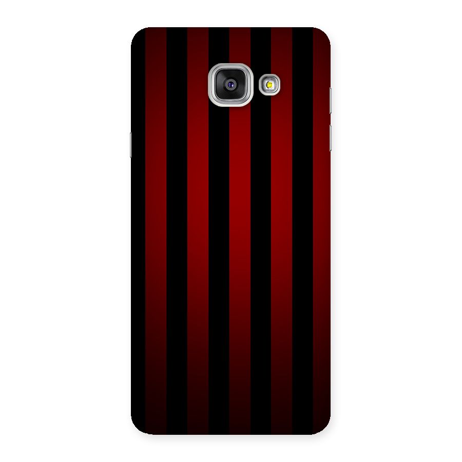 Red Black Stripes Back Case for Galaxy A7 2016