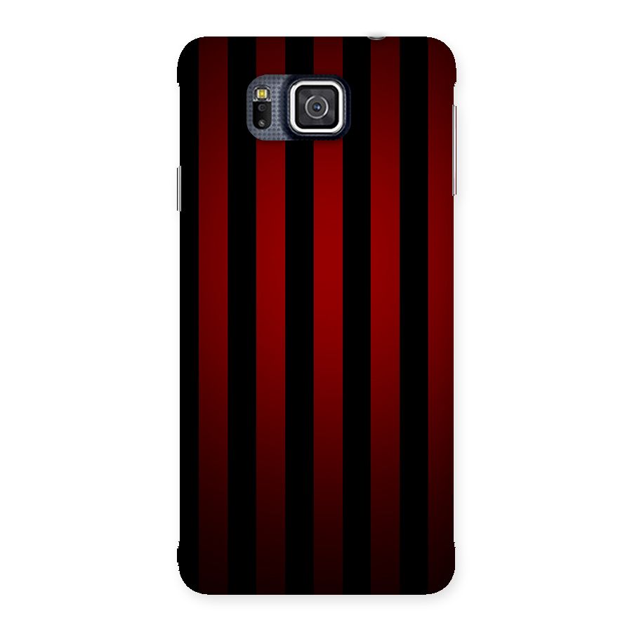 Red Black Stripes Back Case for Galaxy Alpha