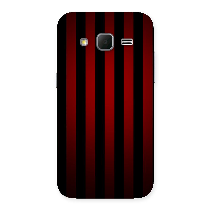 Red Black Stripes Back Case for Galaxy Core Prime