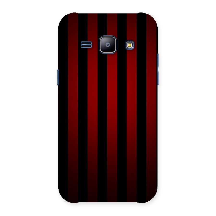 Red Black Stripes Back Case for Galaxy J1
