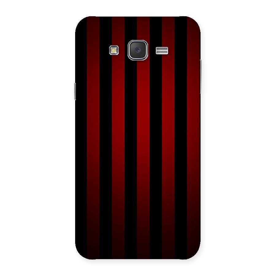 Red Black Stripes Back Case for Galaxy J7