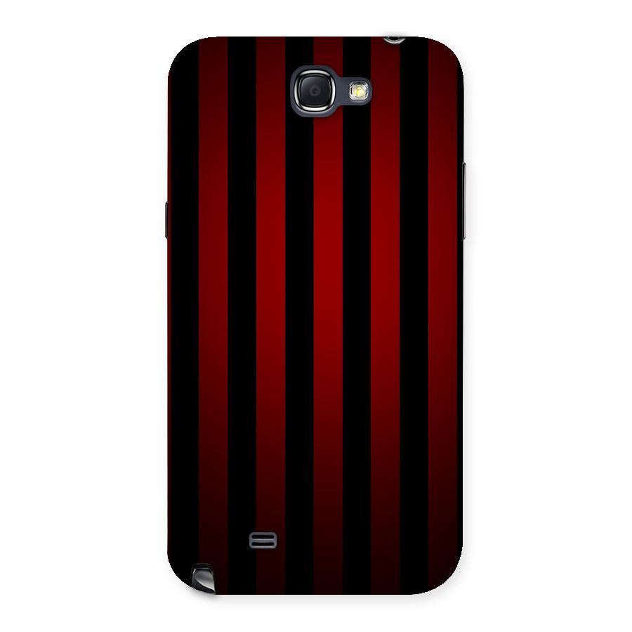 Red Black Stripes Back Case for Galaxy Note 2