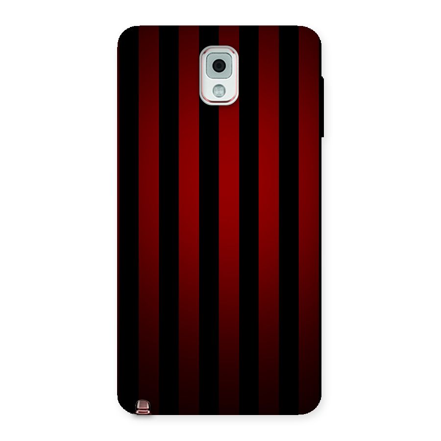 Red Black Stripes Back Case for Galaxy Note 3