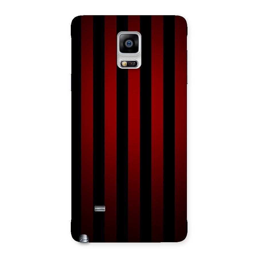 Red Black Stripes Back Case for Galaxy Note 4