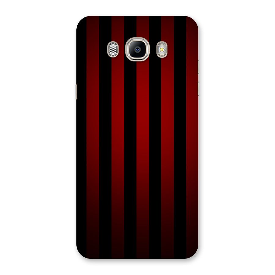 Red Black Stripes Back Case for Galaxy On8