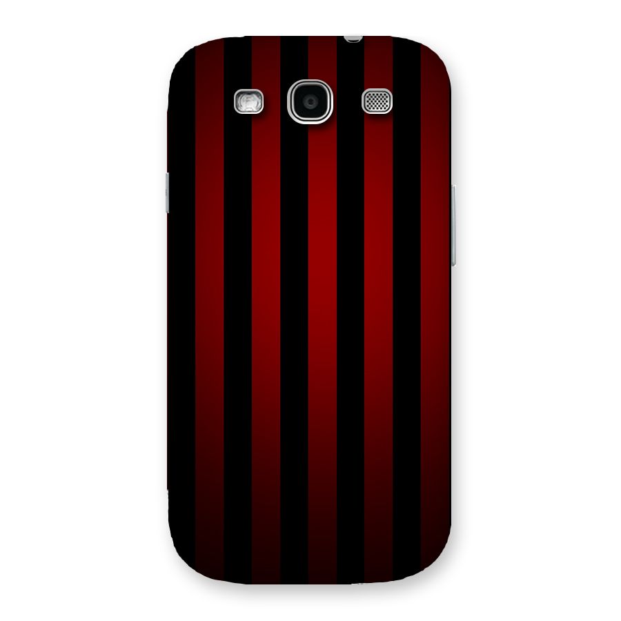 Red Black Stripes Back Case for Galaxy S3