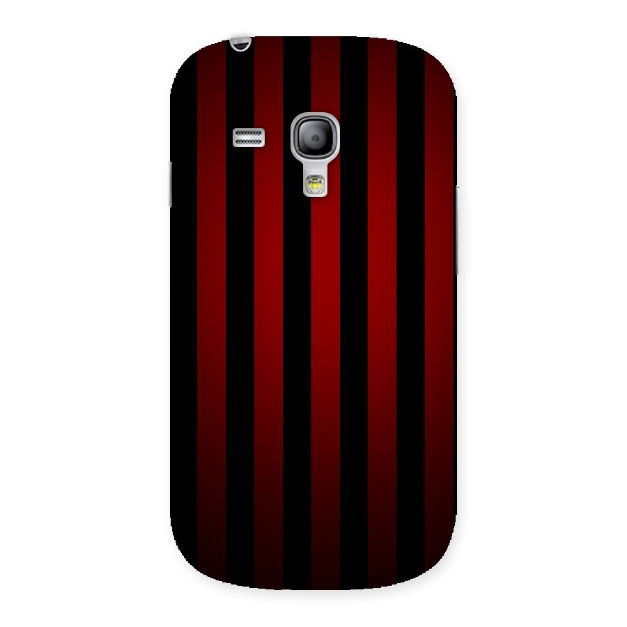 Red Black Stripes Back Case for Galaxy S3 Mini
