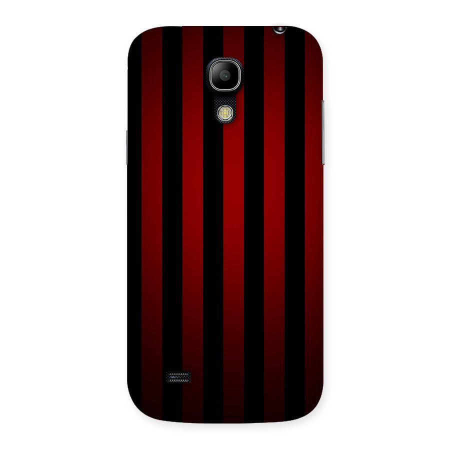 Red Black Stripes Back Case for Galaxy S4 Mini