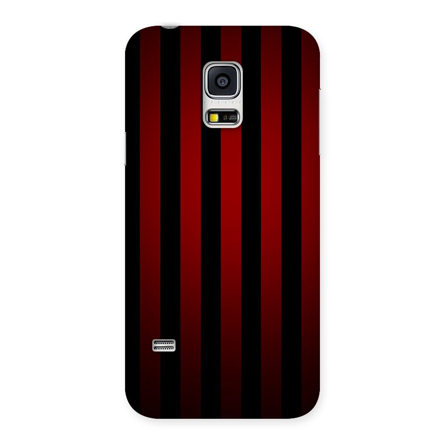 Red Black Stripes Back Case for Galaxy S5 Mini