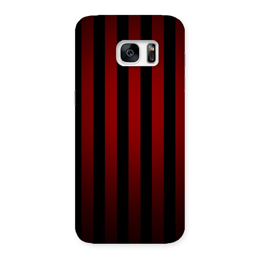 Red Black Stripes Back Case for Galaxy S7 Edge