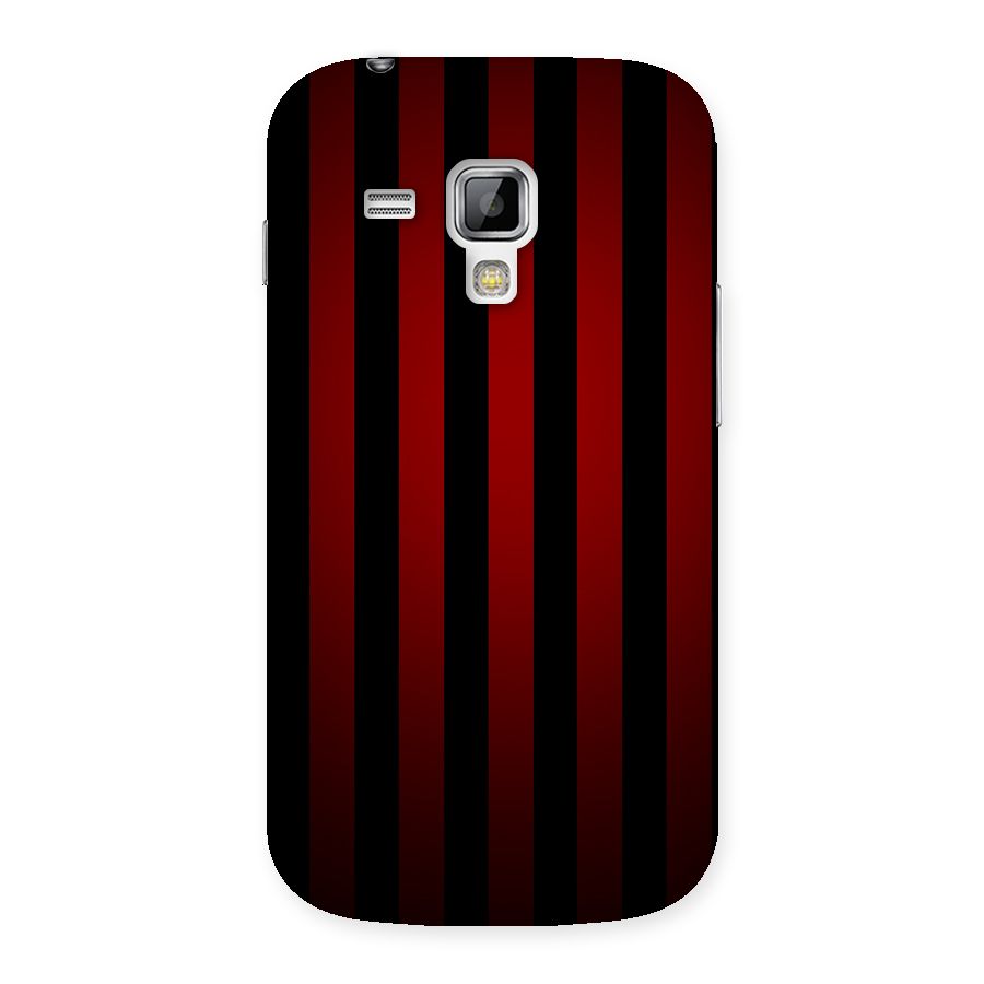 Red Black Stripes Back Case for Galaxy S Duos