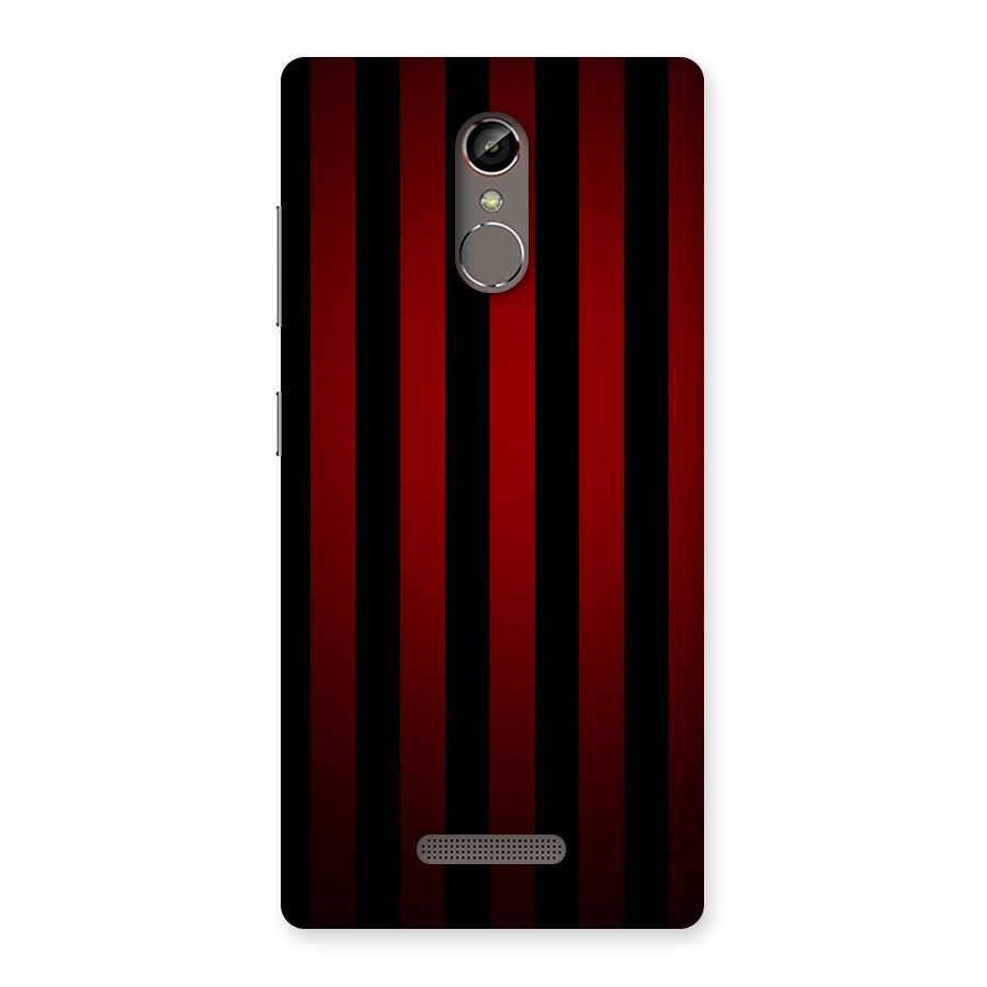 Red Black Stripes Back Case for Gionee S6s
