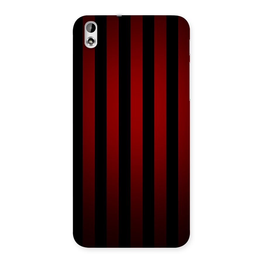Red Black Stripes Back Case for HTC Desire 816g