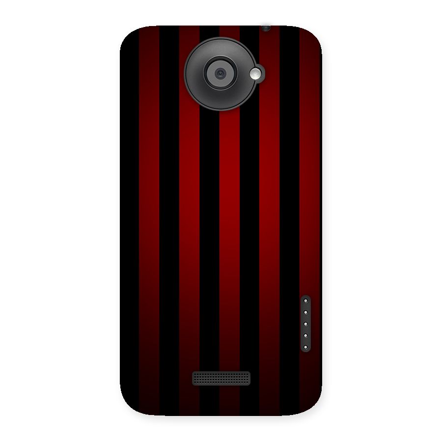 Red Black Stripes Back Case for HTC One X