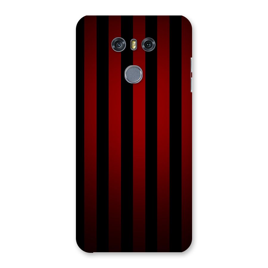 Red Black Stripes Back Case for LG G6