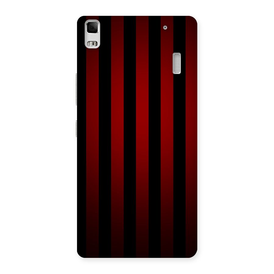 Red Black Stripes Back Case for Lenovo A7000