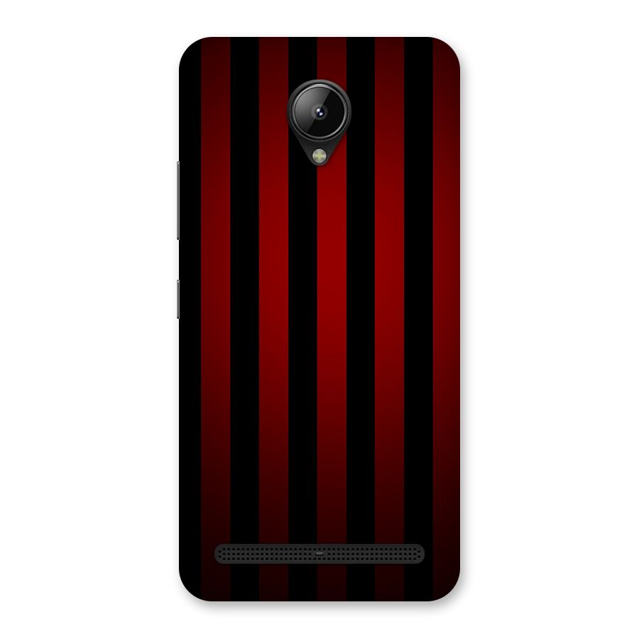 Red Black Stripes Back Case for Lenovo C2