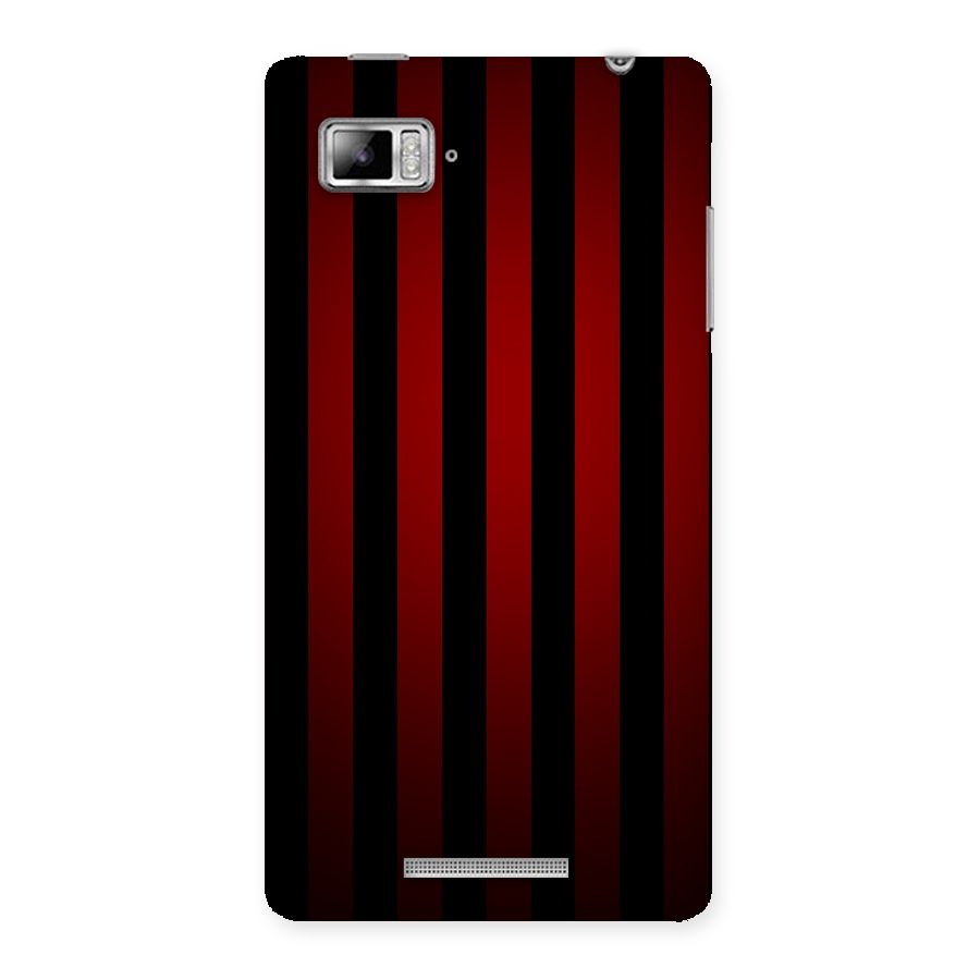 Red Black Stripes Back Case for Lenovo Vibe Z K910