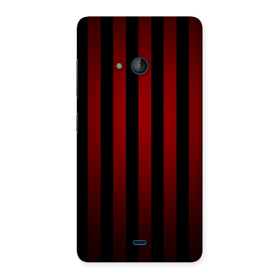 Red Black Stripes Back Case for Lumia 540