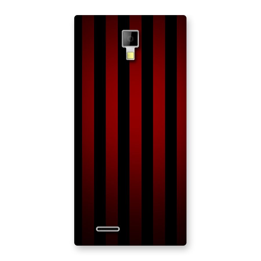 Red Black Stripes Back Case for Micromax Canvas Xpress A99