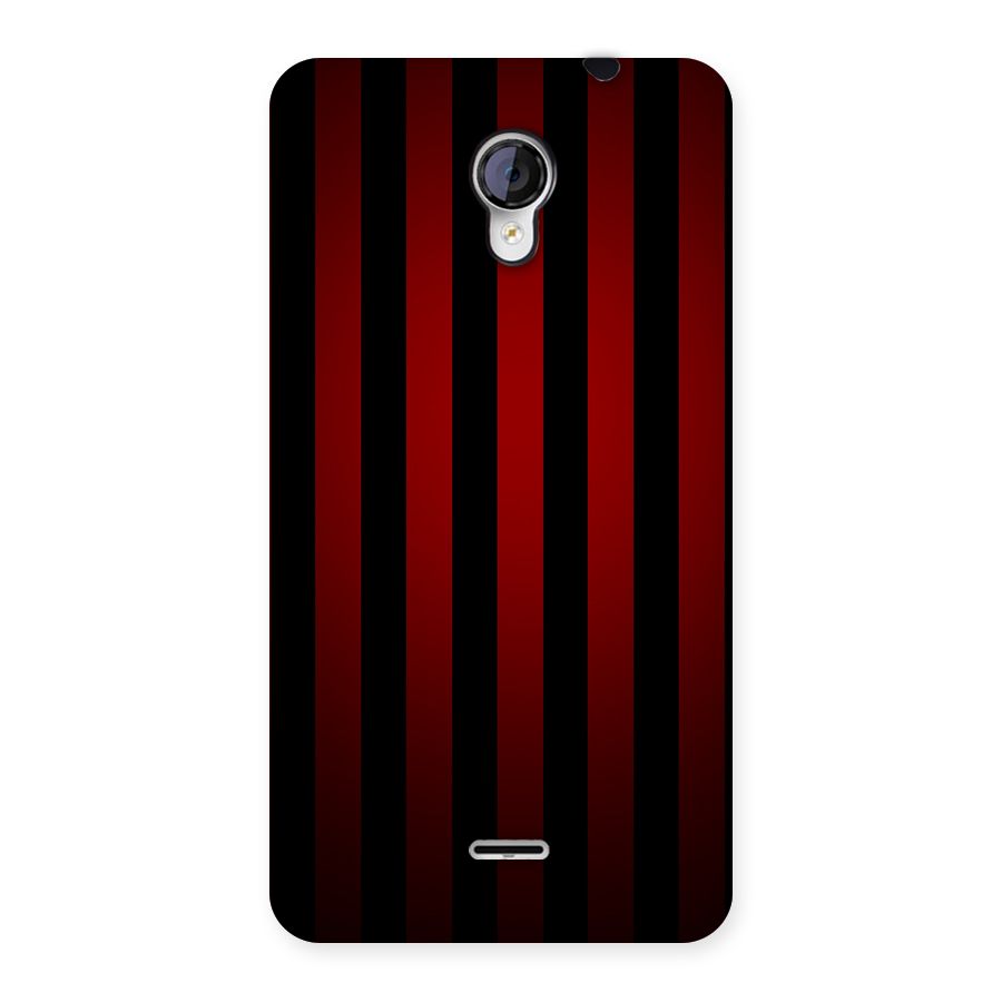 Red Black Stripes Back Case for Micromax Unite 2 A106