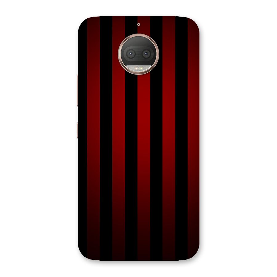Red Black Stripes Back Case for Moto G5s Plus
