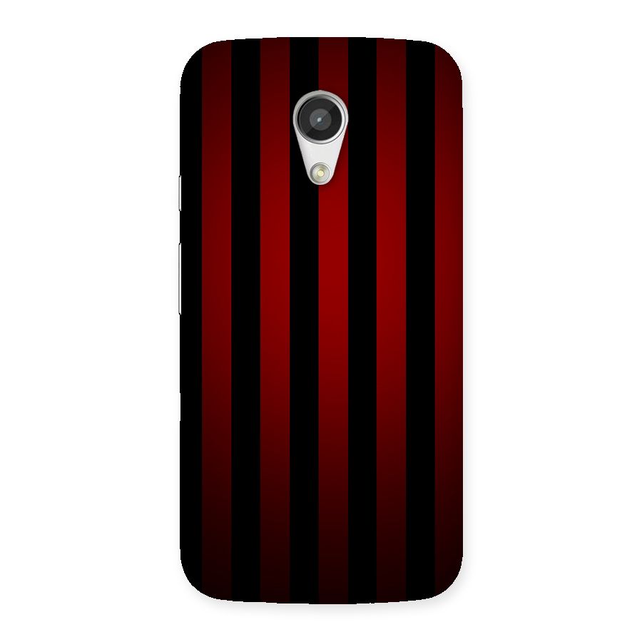 Red Black Stripes Back Case for Moto G 2nd Gen