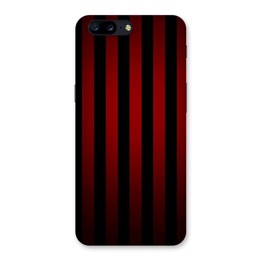 Red Black Stripes Back Case for OnePlus 5