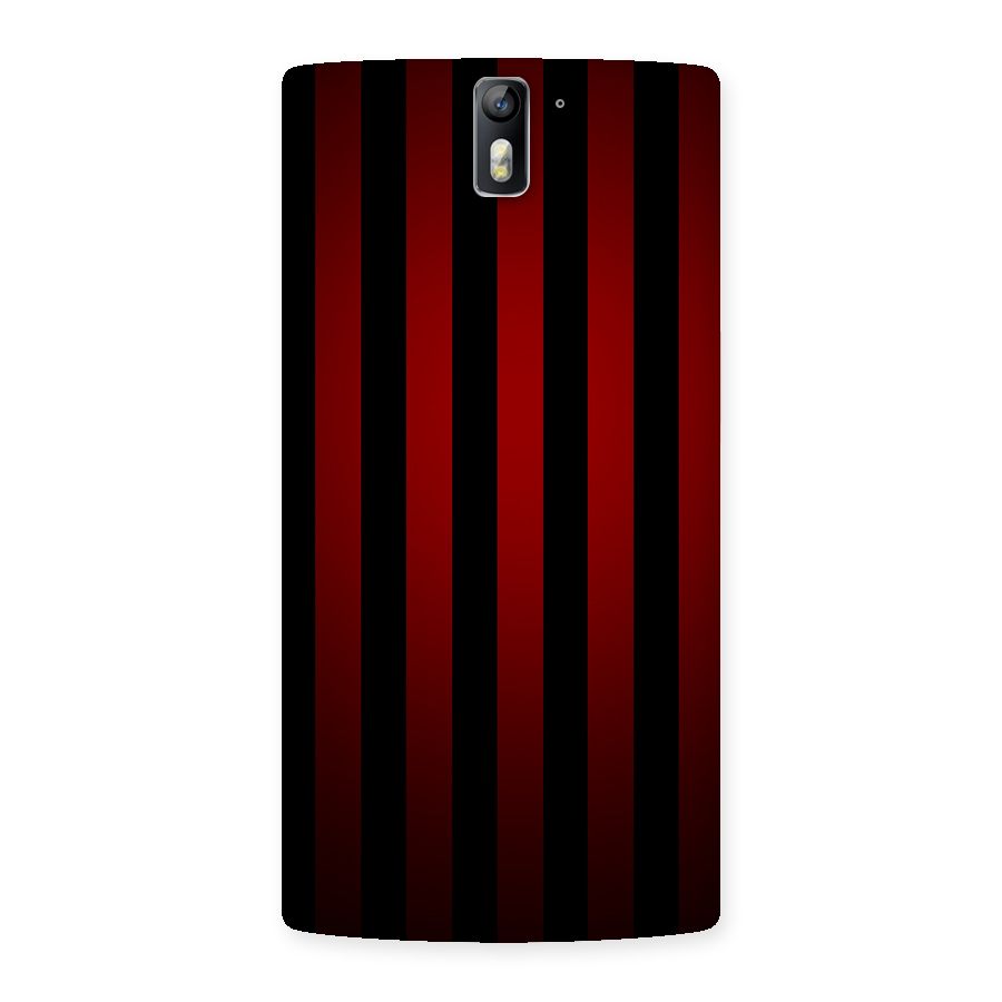 Red Black Stripes Back Case for One Plus One