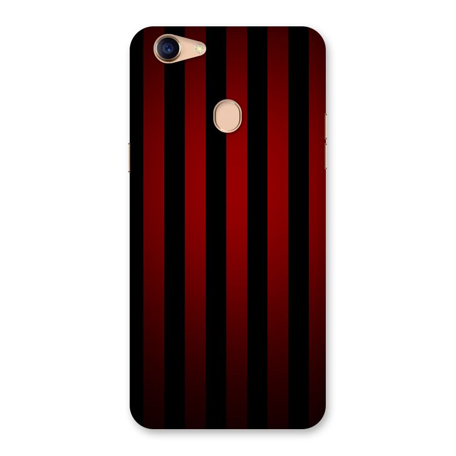 Red Black Stripes Back Case for Oppo F5