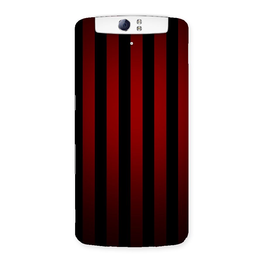 Red Black Stripes Back Case for Oppo N1