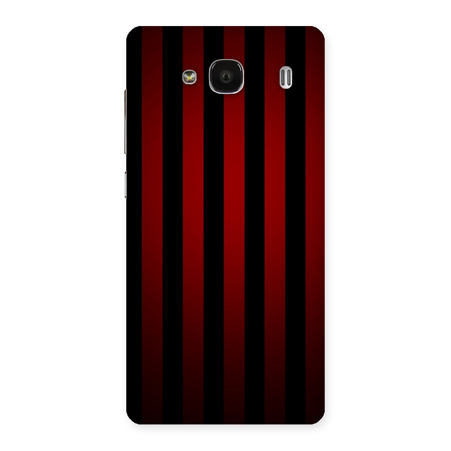 Red Black Stripes Back Case for Redmi 2s