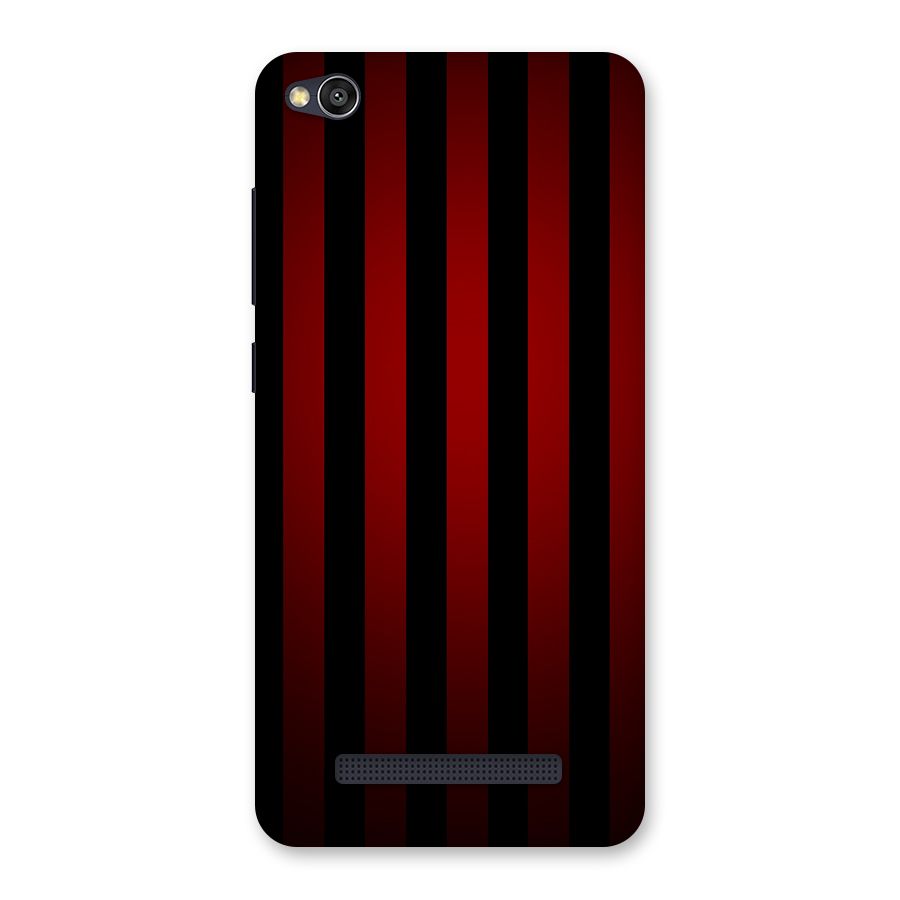 Red Black Stripes Back Case for Redmi 4A