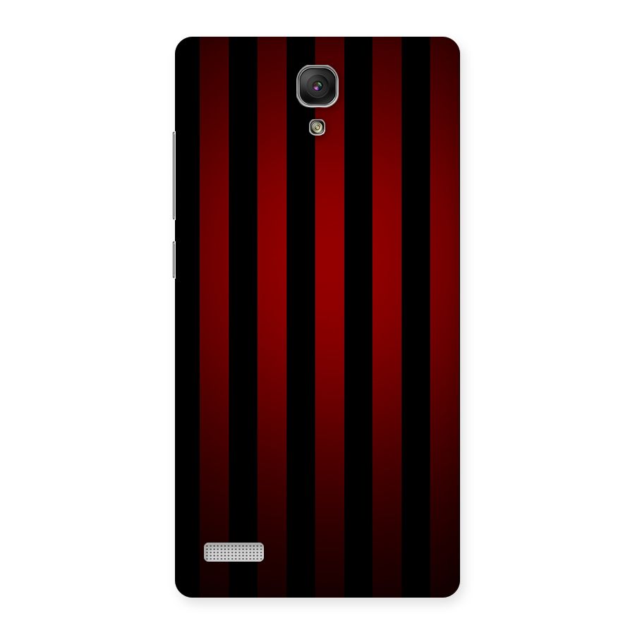 Red Black Stripes Back Case for Redmi Note Prime