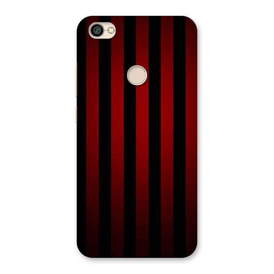 Red Black Stripes Back Case for Redmi Y1 2017