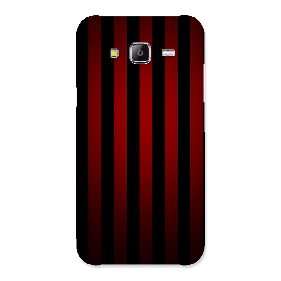 Red Black Stripes Back Case for Samsung Galaxy J5
