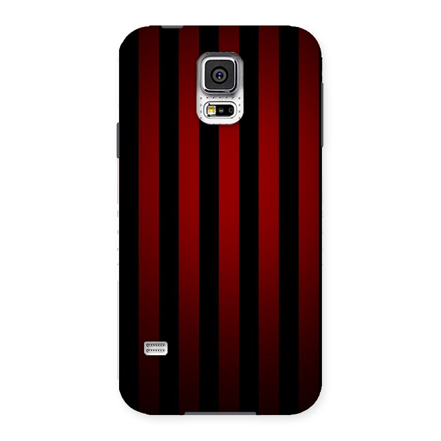 Red Black Stripes Back Case for Samsung Galaxy S5