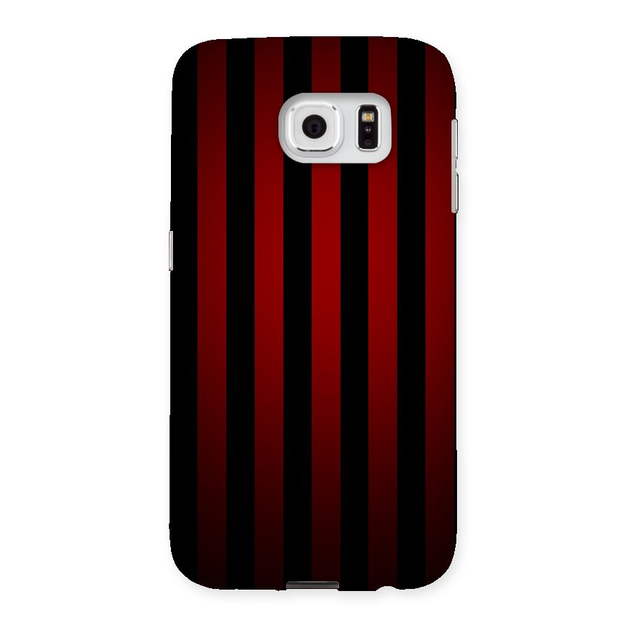 Red Black Stripes Back Case for Samsung Galaxy S6