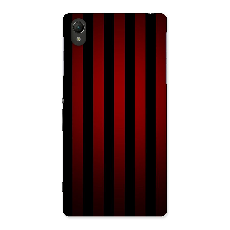 Red Black Stripes Back Case for Sony Xperia Z2