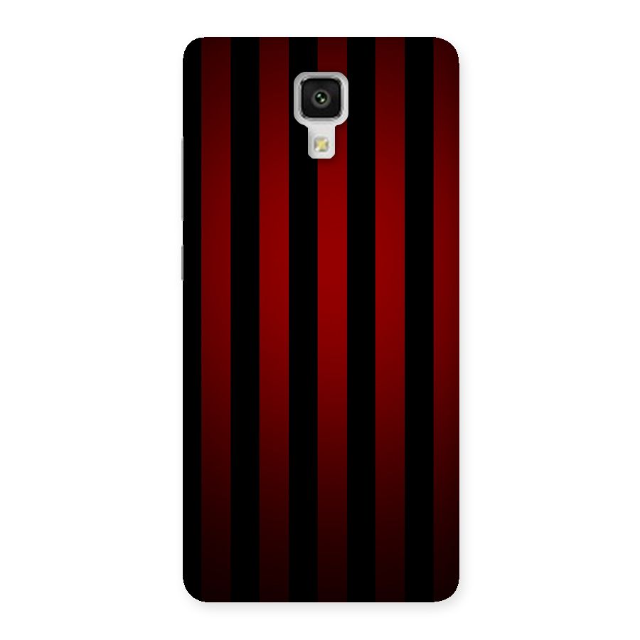 Red Black Stripes Back Case for Xiaomi Mi 4