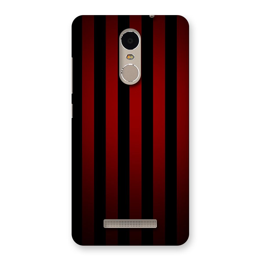 Red Black Stripes Back Case for Xiaomi Redmi Note 3