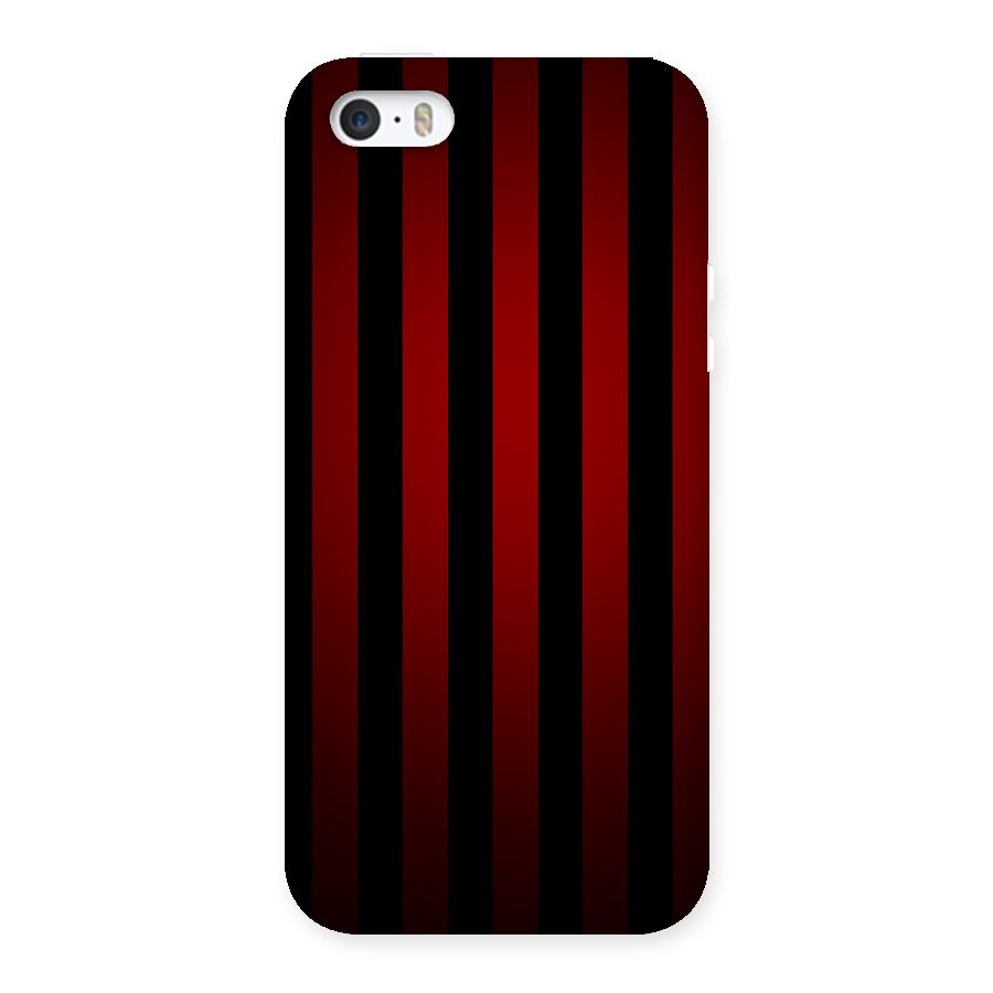Red Black Stripes Back Case for iPhone 5 5S