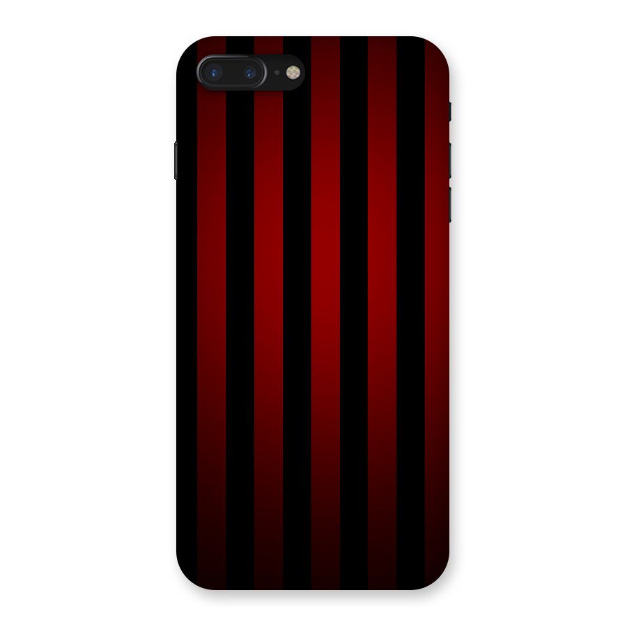Red Black Stripes Back Case for iPhone 7 Plus