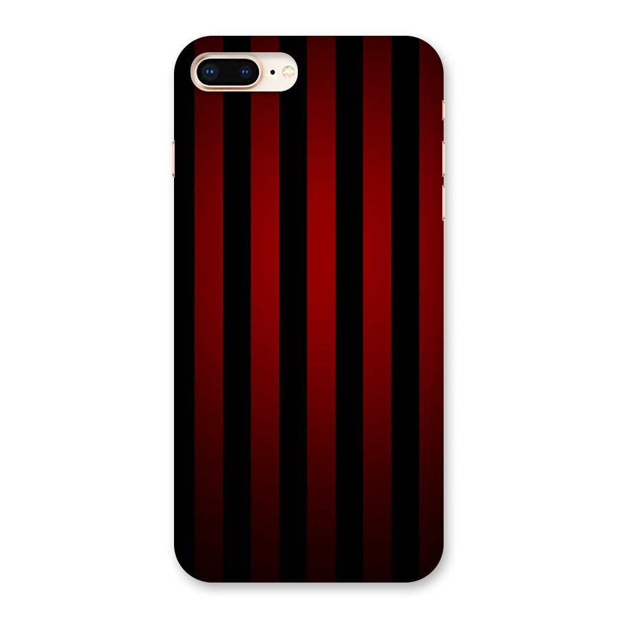 Red Black Stripes Back Case for iPhone 8 Plus