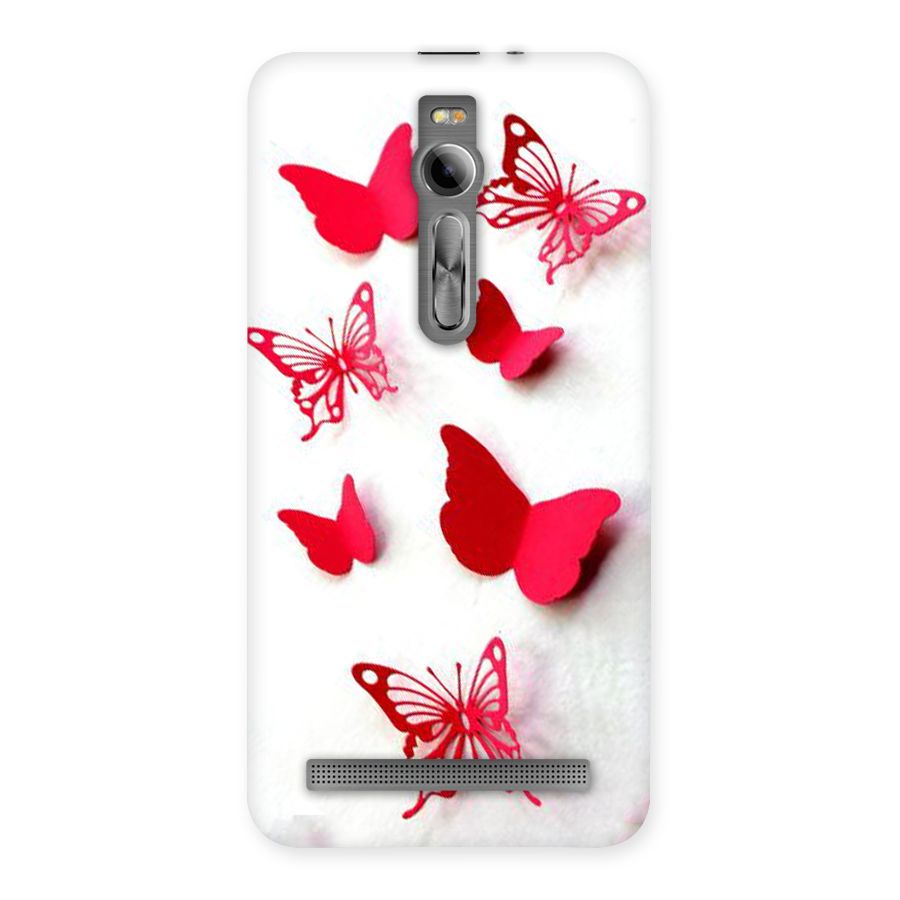 Red Butterflies Back Case for Asus Zenfone 2