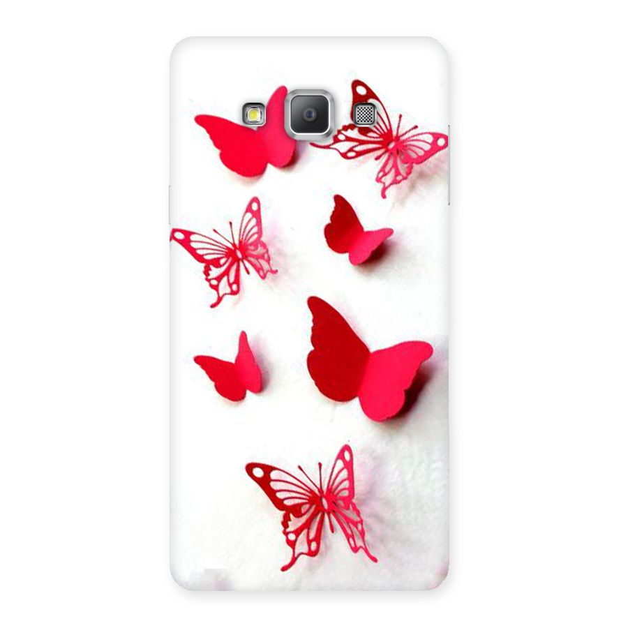Red Butterflies Back Case for Galaxy A7