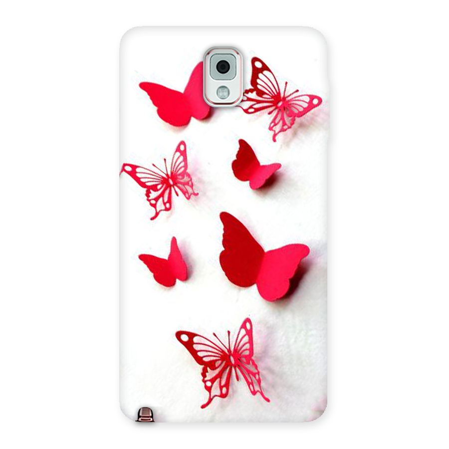 Red Butterflies Back Case for Galaxy Note 3