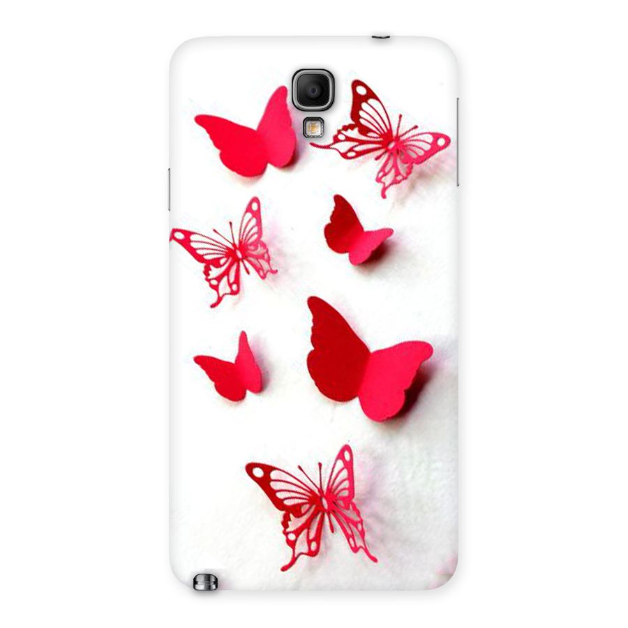 Red Butterflies Back Case for Galaxy Note 3 Neo