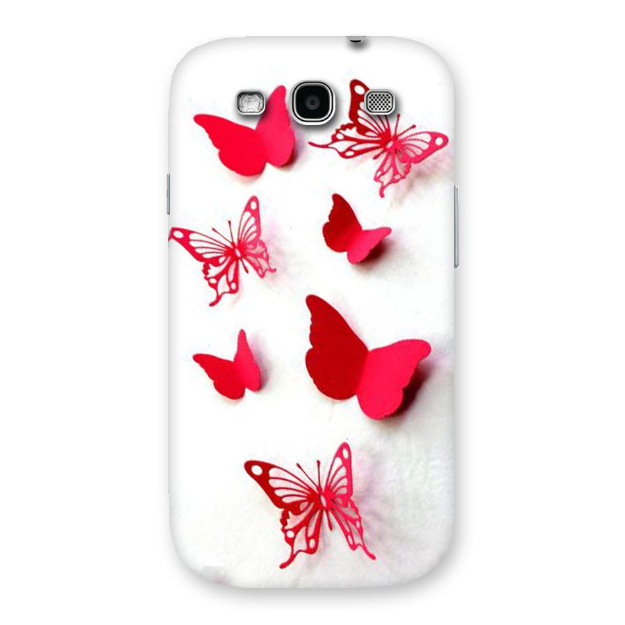 Red Butterflies Back Case for Galaxy S3
