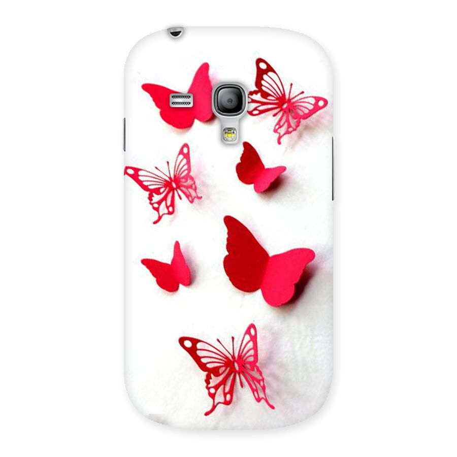 Red Butterflies Back Case for Galaxy S3 Mini